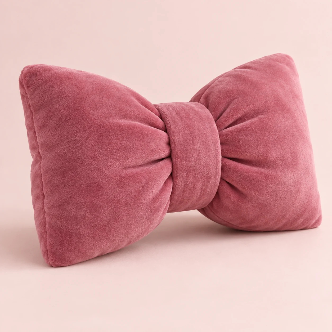 Berry Bow, Berry plush large horizontal bow with two loops and a cinched center